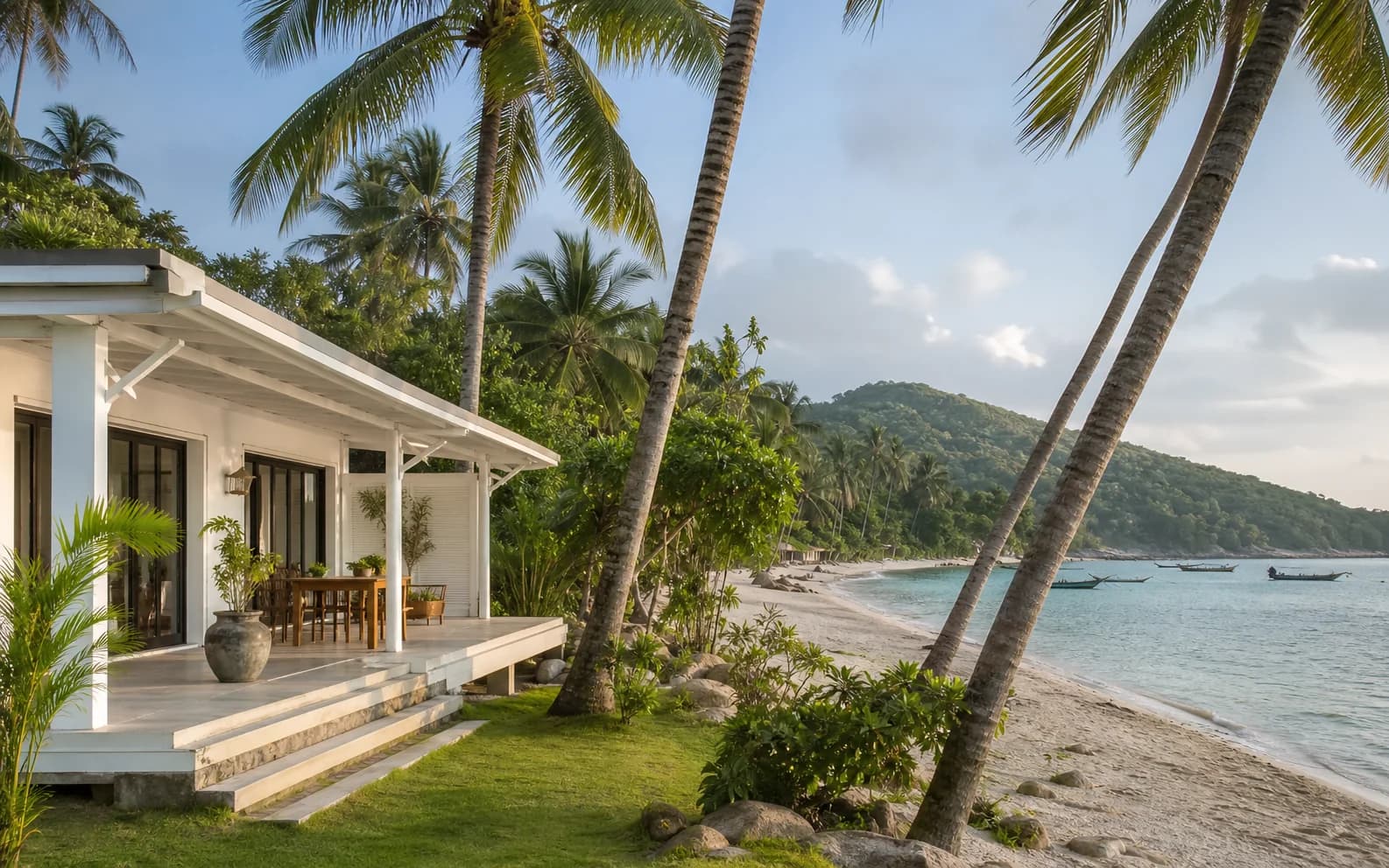 Koh Phangan atmosphere near Chaloklum — illustrative area image, not the property